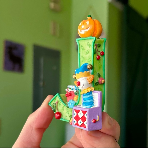 VTG 3D Rustic Alphabet Letter "J" Accent By Mary Engelbreit Cute Accent Figurine - Picture 2 of 11